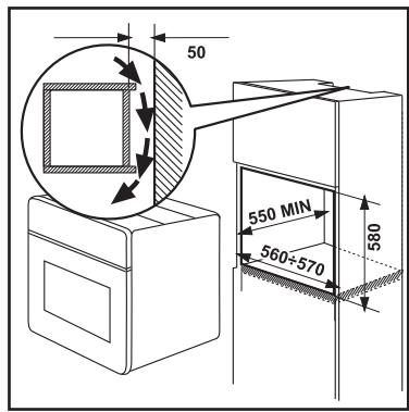 FAURE FYB455W - Fixation dans le meuble - 3