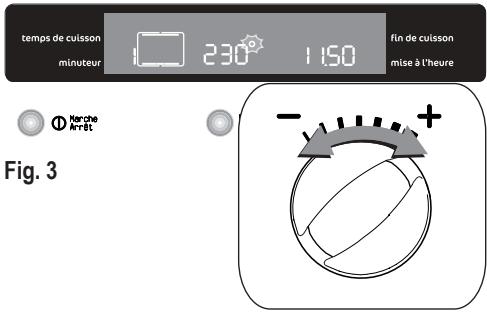 FAURE FOB571X - Comment modifier la température et le temps de cuisson - 1