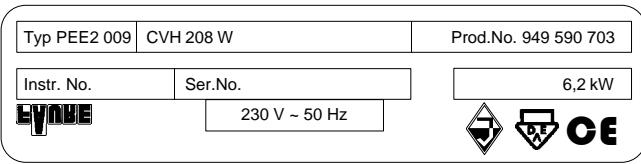FAURE CVH208N - Caractéristiques Techniques - 2