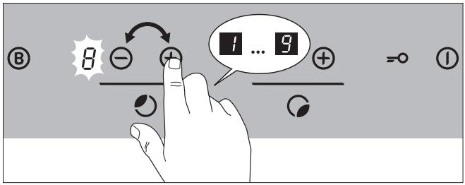 FAURE CVI100N - Kochstufenwahl - 2