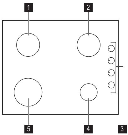 FAURE FGO62414BA,  FGO62414WA - Description de la table de cuisson - 1
