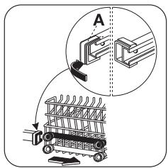 FAURE LVI311N - Réglage de la hauteur du panier supérieur - 2