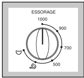 FAURE LFV1060 - Sélectionnez la vitesse d'essorage ou l'option ^NO ou - 1