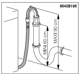 FAURE LFV1060 - Dans un conduit de vidange (ou dans une dérivation de la vidange d'un lavabo) - 1
