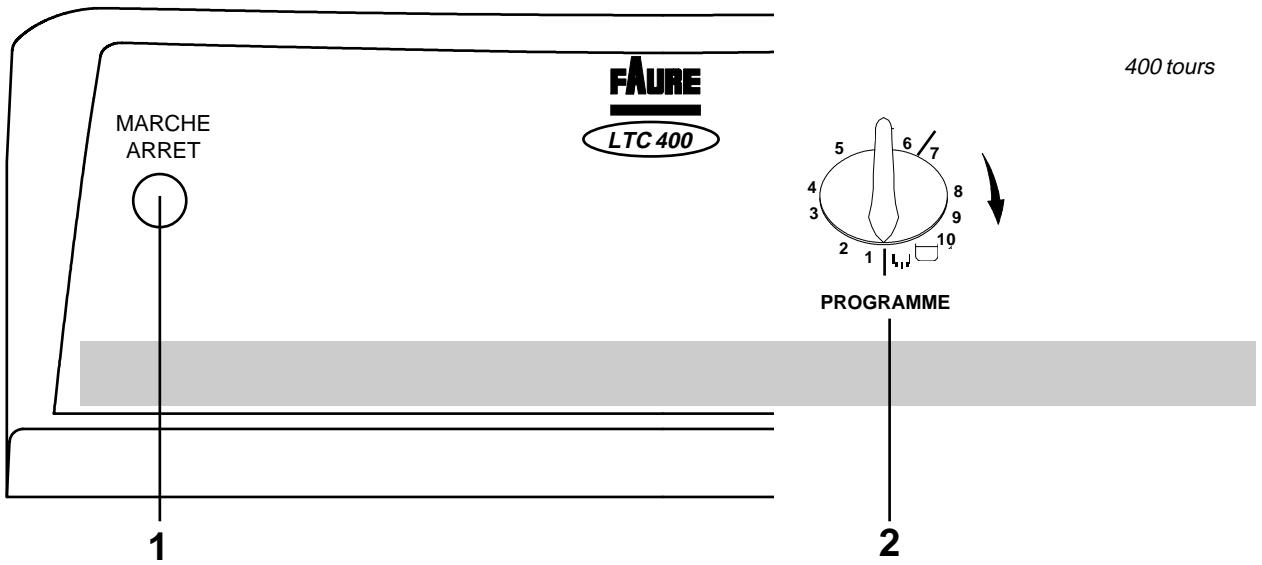 FAURE LTC400 - Le bandeau de commande - 1
