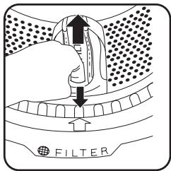 FAURE FWH7120P - Nettoyage du filtré de vidange - 4