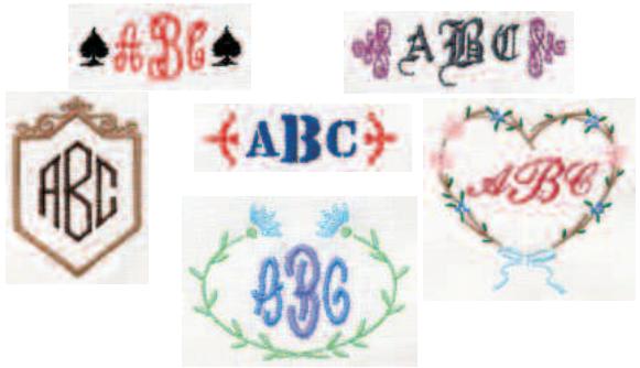 BROTHER PE-DESIGN 8 - Fonction monogrammes - 1