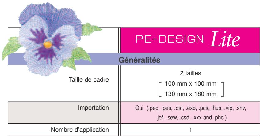 BROTHER PE-DESIGN LITE - Accessoires en option (à acheter séparément.) - 1