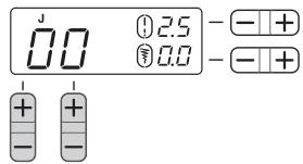 BROTHER DS-140, DS 140 - Appuyez sur + (touches de sélection de point). le numéro du point sélectionné est affiché. - 1