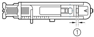 BROTHER DS-140, DS 140 - Abaissez le fil supérieur pour le faire passer dans l'orifice du pied-de-biche. - 5