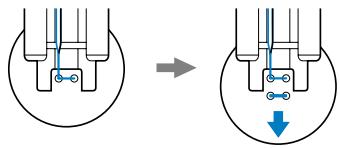 BROTHER INNOVIS 15 - Placez le bouton sur le pied pour boutons "M". - 2