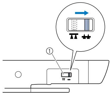 BROTHER INNOVIS 15 - Une fois le bouton fixé, faites glisser le levier d'entraînement par griffe pour le placer sur - 1