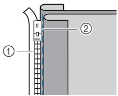 BROTHER INNOVIS 15 - Alignez les mailles de la fermeture à glissière avec le bord du tissu qui présente 3 mm supplémentaires (1/8 po), puis maintenez la fermeture à glissière en place à l'aide d'un faufilage ou d'une épingle. - 1