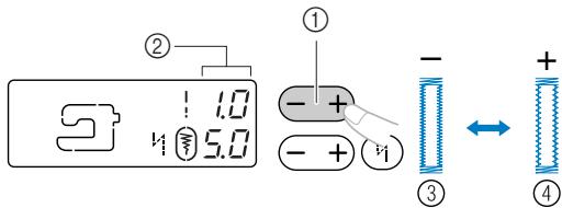 BROTHER INNOVIS 15 - ■ Modification de la longueur du point - 1