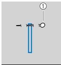 BROTHER INNOVIS 15 - Placez une épingle avant le point d'arrêt à l'une des extrémités de la boutonnière pour éviter de couper le point. - 1