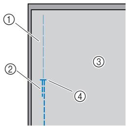 BROTHER INNOVIS 15 - Faufilez les deux pièces de tissu jusqu'au bord du tissu. - 1