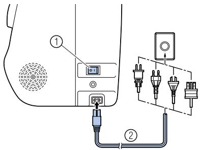 BROTHER INNOVIS 15 - Mise sous tension de la machine - 1