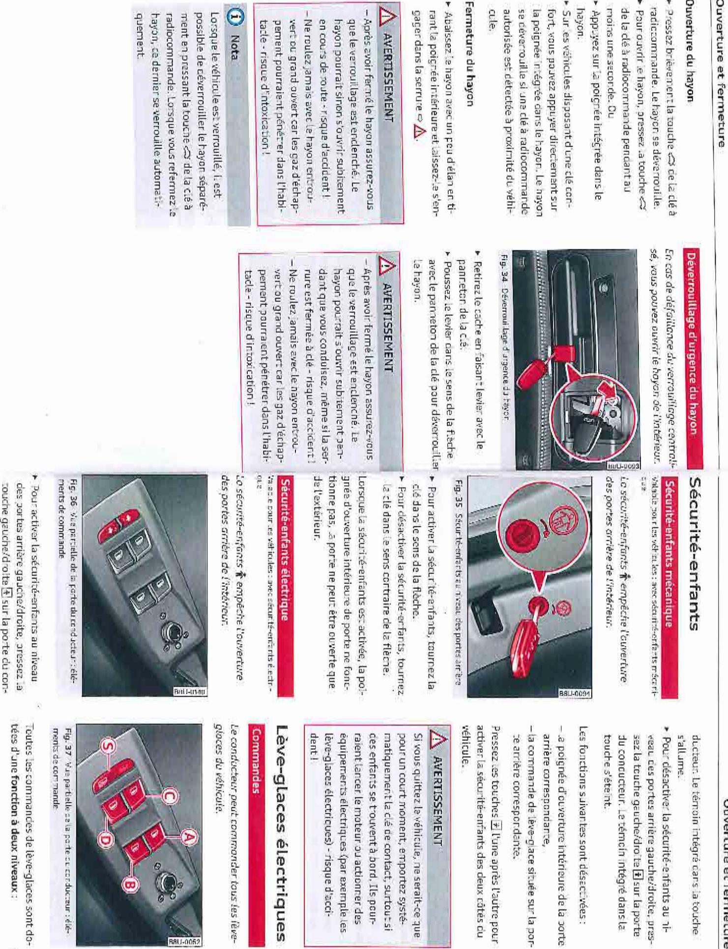 AUDI Q3 - La commande de verrouillage central - 1