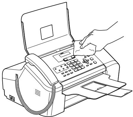 BROTHER FAX-1460 - Nettoyez l'extérieur de l'appareil comme suit : - 2