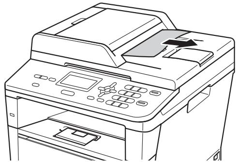 BROTHER DCP-8110DN - Le document est coincide au niveau du bac de sortie - 1