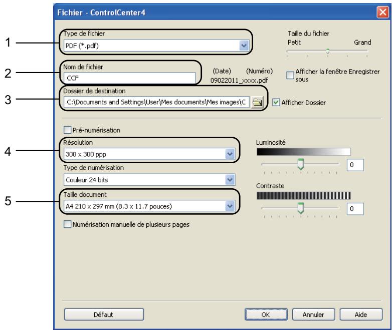 BROTHER DCP-8110DN - Définissez les paramètres de numérisation. - 2