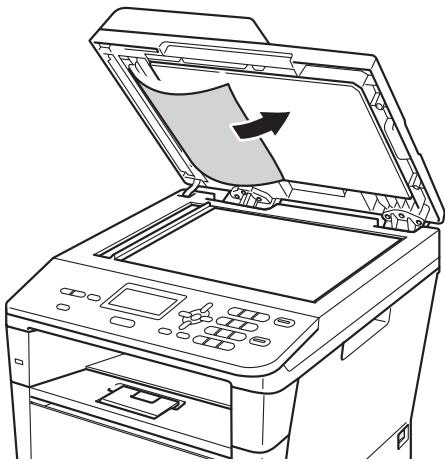 BROTHER DCP-8110DN - Le document est coincide sous le capot document - 1