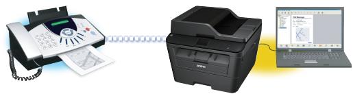 BROTHER MFC-L2700DN - Recevoir des fax sur votre ordinateur (Windows® uniquely) - 1