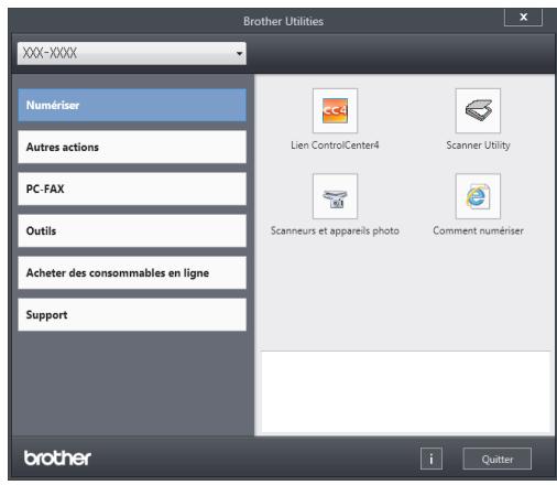 BROTHER MFC-L5700DN, MFC-L5750DW - Accéder aux utilitaires brother (windows®) - 1