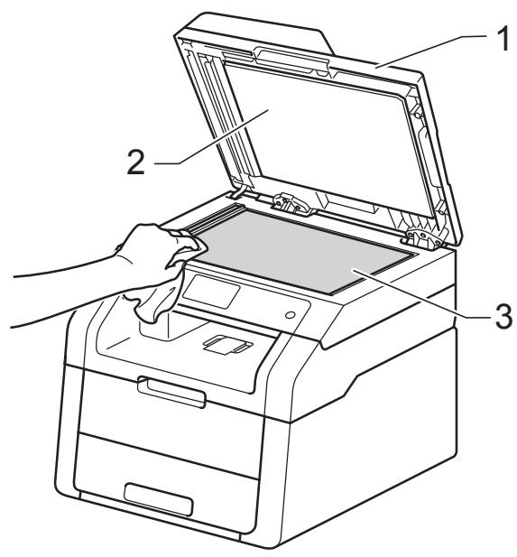 BROTHER DCP-9015CDW - Nettoyage de la vitre du scanner - 1