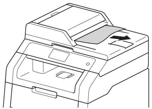 BROTHER DCP-9015CDW - Le document est coincé au niveau du bac de sortie - 1