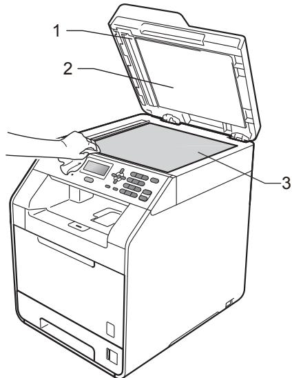 BROTHER DCP-9055CDN - Nettoyage de la vitre du scanner - 1