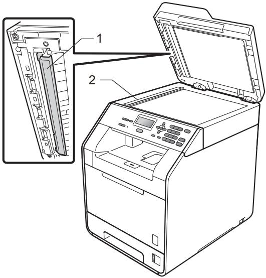 BROTHER DCP-9055CDN - Nettoyage de la vitre du scanner - 2