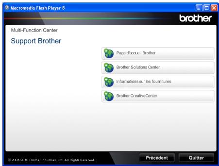BROTHER DCP-9055CDN - Accès au soutien brother (windows®) - 1