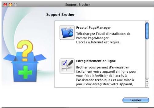 BROTHER MFC 9465CDN,  MFC-9460CDN - Accès au soutien Brother (Macintosh) - 1