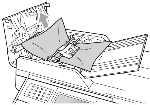 BROTHER MFC-9970CDW - Le document est coincé dans la partie supérieure du chargeur - 1