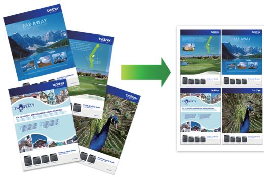 BROTHER DCP-L2560DW - Imprimer plusieurs pages sur une feuille de papier (N en 1) (Windows®) - 1