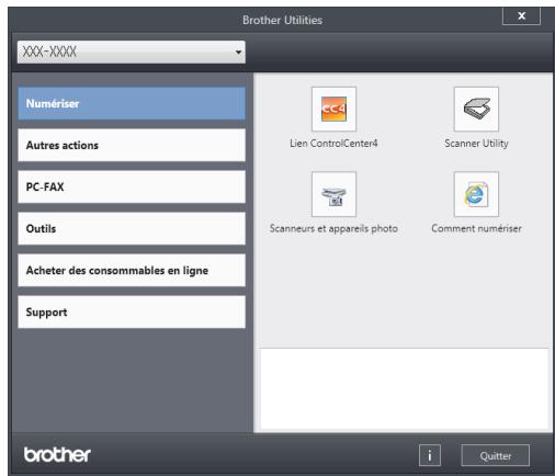 BROTHER DCP-L5500DN - Enregistrer des documents et des photos numériques dans un dossier sous forme d'un fichier PDF en utilisant le mode avancé de CONTROLCENTER4 (windows®) - 2