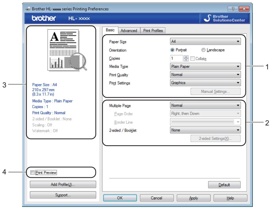BROTHER HL-L1210W - Basic tab - 1