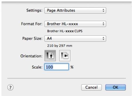 BROTHER HL-L1210W - Choosing page setup options - 2