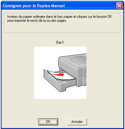 BROTHER HL 3040 CN, HL-3040CN - Impression en mode duplex manuel à partir du bac à papier - 1