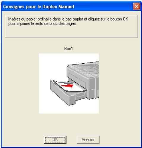 BROTHER HL-3070CW - Impression en mode duplex manuel à partir du bac à papier - 1