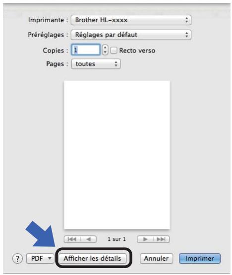 Imprimante : Brother HL-xxxx Préréglages : Réglages par défaut Copies : 1 Recto verso Pages : toutes Afficher les détails 1 sur 1 Annuler Imprimer