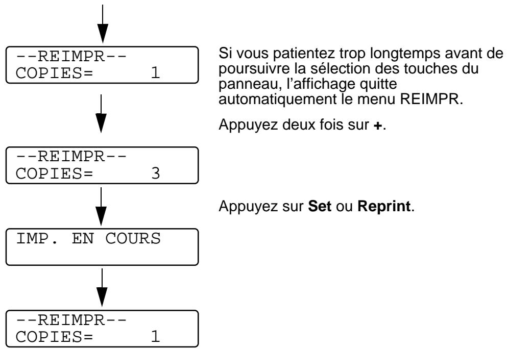 BROTHER HL-7050ND - Réimpression de la dernière tâche trois fois - 2