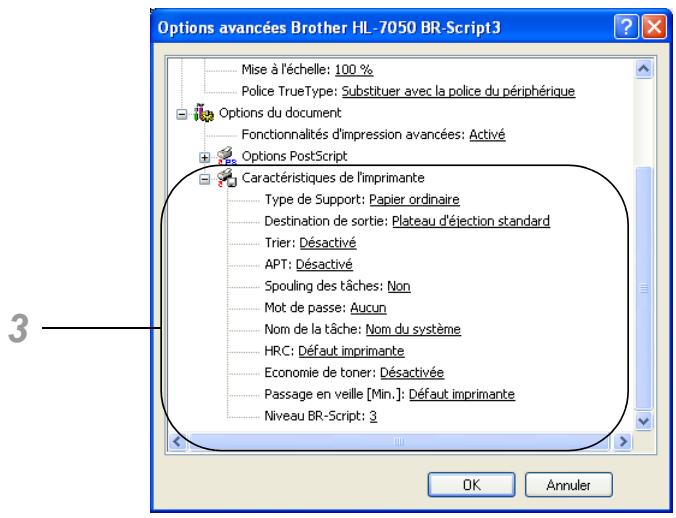 BROTHER HL-7050ND - Options avancées - 3