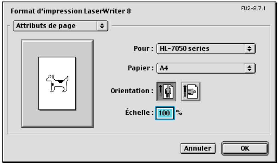 BROTHER HL-7050ND - Format d'impression - 1