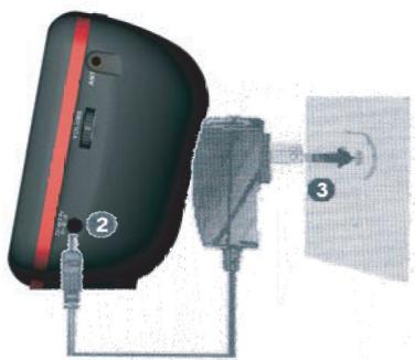 LOGICOM SG358 - Utilisation de l'adaptateur CA/CC - 1
