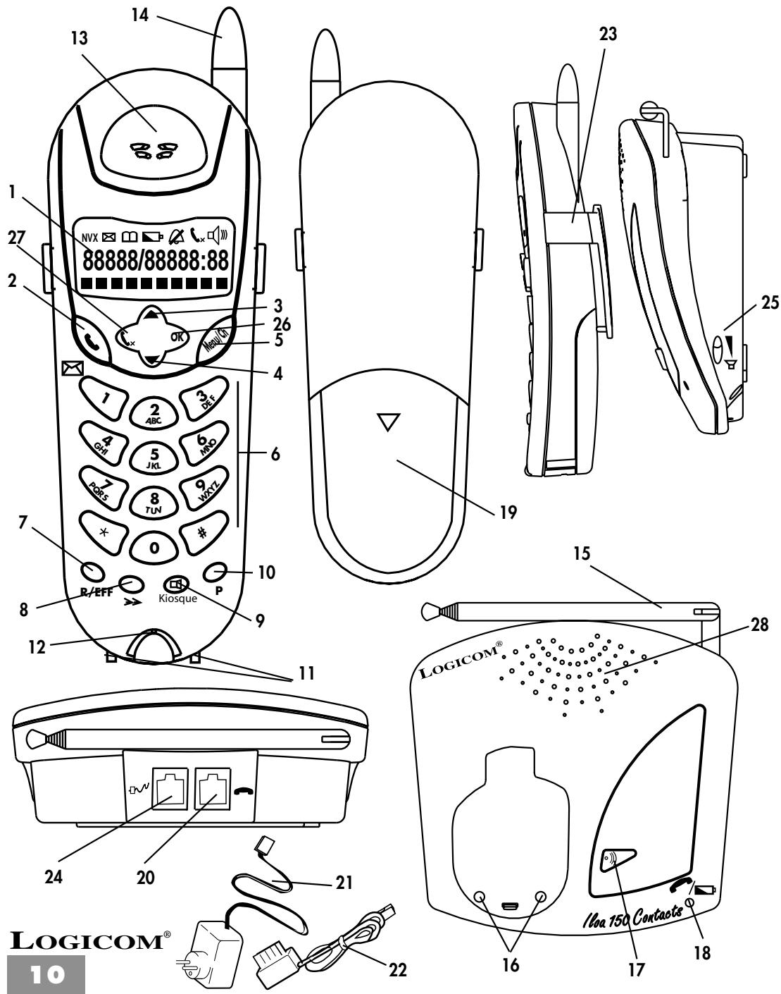 LOGICOM ILOA 150 - - FONCTIONS TÉLÉPHONE - 1