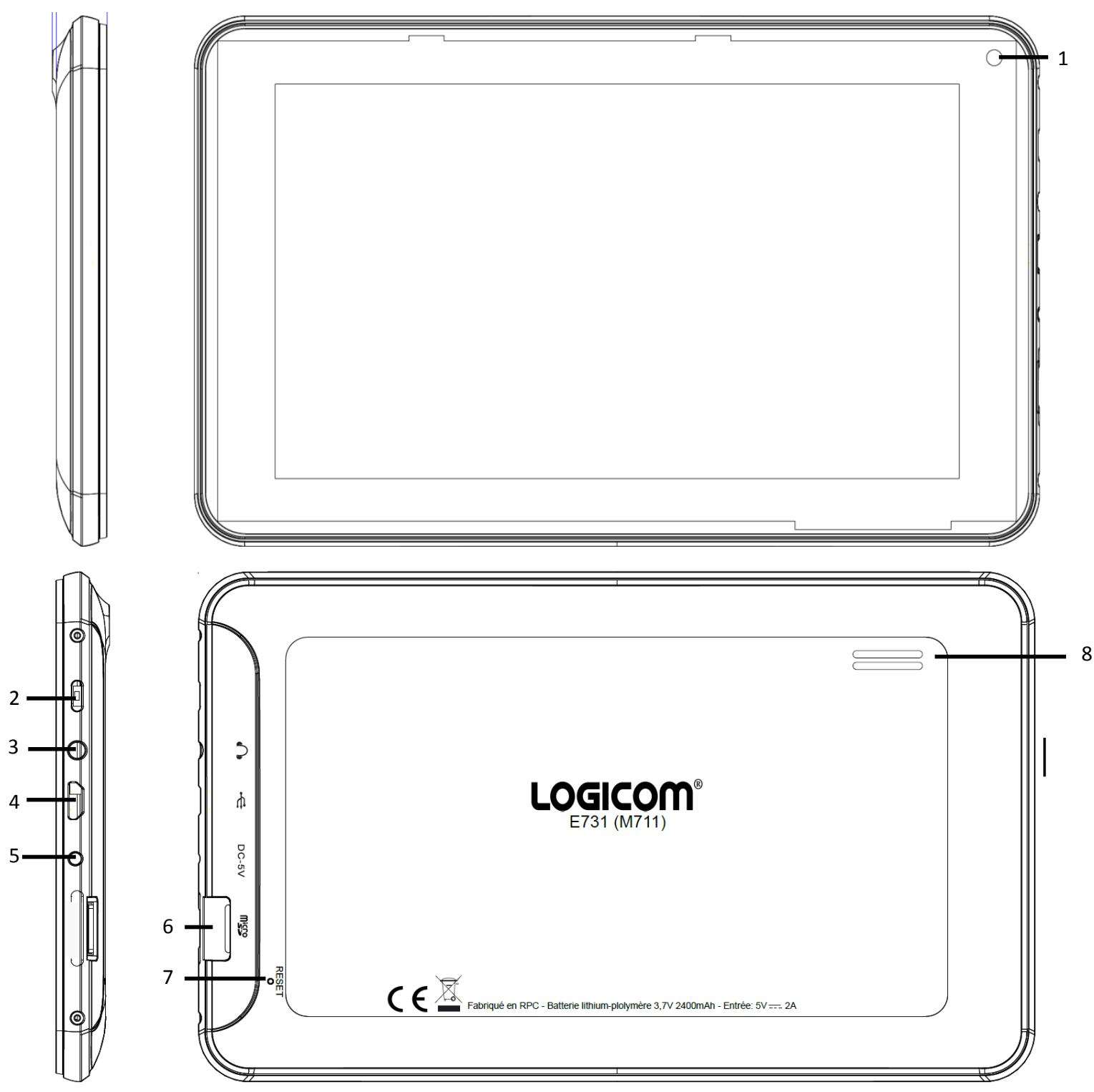 LOGICOM E731 - Vue d'ensemble - 1