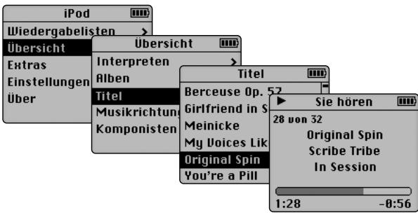 APPLE IPOD (2G) - Starten Sie die Musikwiedergabe. - 1