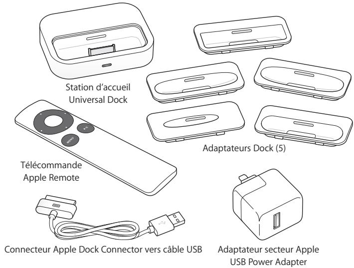 APPLE UNIVERSAL DOCK - Voici les possibilités qu'offre votre nouveau socle : - 1
